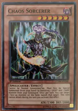 YuGiOh Chaos Sorcerer Super Rare 1st Edition LCYW-EN248 - Image 1
