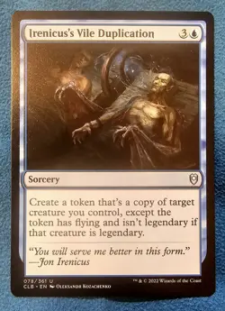 MTG Battle For Baldur's Gate Irennicus's Vile Duplication 78 Uncommon Regular - Image 1