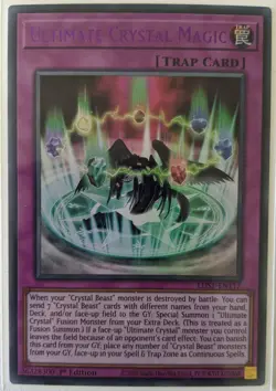 YuGiOh Ultimate Crystal Magic Ultra Rare 1st Edition Purple LDS1-EN117 - Image 1