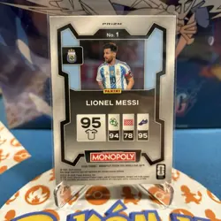 Lionel Messi Gold Cracked Ice SSP - 2026 Panini Prizm Monopoly FIFA World Cup #1 - Image 2