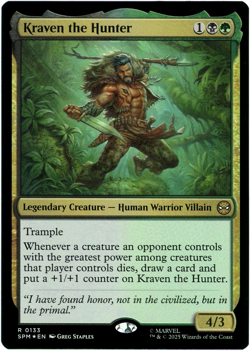 Kraven the Hunter (Foil) - 0133 - Marvel's Spider-Man MTG - NM/M Ships Now - Image 1