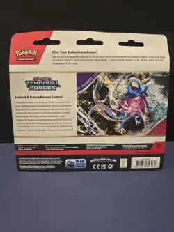 3x Pokemon TCG Scarlet & Violet Temporal Forces Three Booster Blister (Cleffa) - Image 3