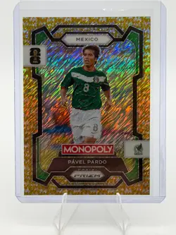 2026 Prizm Monopoly FIFA World Cup #54 Pavel Pardo /500 Gold Shimmer Mexico - Image 1
