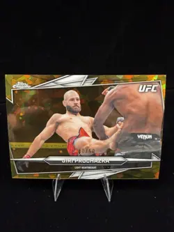 Jiri Prochazka #42 Gold Sapphire /50 2026 Topps Chrome UFC Sapphire Edition - Image 1