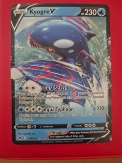Pokemon TCG Kyogre v Crown Zenith Ultra Rare Card 037/159 NM - Image 2