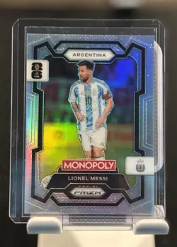 Panini 2026 Prizm Monopoly FIFA World Cup Lionel Messi SILVER Prizm #1 Argentina - Image 1