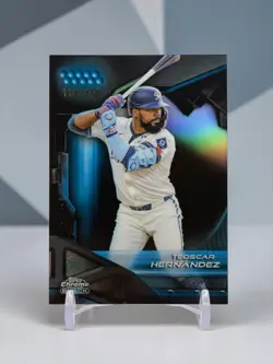 2026 Topps Chrome Black #20 Teoscar Hernandez Blue Refractor /150 - Image 1