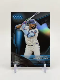 2026 Topps Chrome Black #20 Teoscar Hernandez Blue Refractor /150 - Image 3