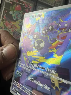 Pokemon TCG Gastly 177/162 Temporal Forces Illustration Rare Slight Crease - Image 3