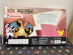 Pokemon TCG Celebrations Lance's Charizard V and Dark Sylveon V Collection Box - Image 3