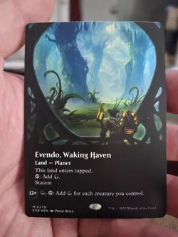 MTG - Evendo Waking Haven- Borderless Foil Mythic #279 NM/Mint (Pack Fresh) - Image 2