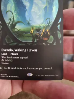 MTG - Evendo Waking Haven- Borderless Foil Mythic #279 NM/Mint (Pack Fresh) - Image 4