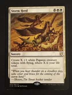 1x Storm Herd (075) Commander 2019 LP MTG Magic the Gathering x1 MKE - Image 1