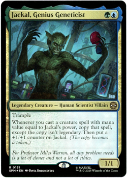 Jackal, Genius Geneticist (Foil) - 0131 - Marvel's Spider-Man MTG - NM/M - Image 1