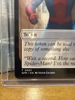 MTG Marvel Spider-Man Copy Token T0001 | Spider-Verse Meme Double-Sided In Hand - Image 2