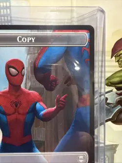 MTG Marvel Spider-Man Copy Token T0001 | Spider-Verse Meme Double-Sided In Hand - Image 4