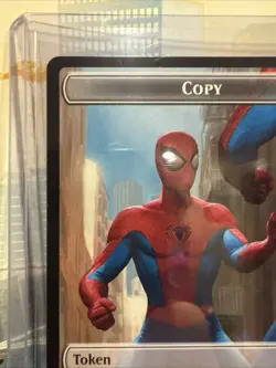 MTG Marvel Spider-Man Copy Token T0001 | Spider-Verse Meme Double-Sided In Hand - Image 5