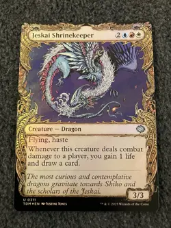 Magic The Gathering MTG - Jeskai Shrinekeeper (Showcase) Foil - TDM - Image 1