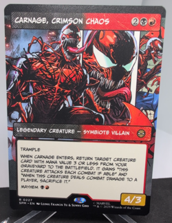 MTG Carnage Crimson Chaos 0227 Marvel Spider-Man Borderless NM Free P&P - Image 1