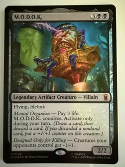 MTG Marvel Super Heroes MODOK Foil - Image 1