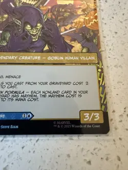 MTG Spider-Man - Norman Osborn Green Goblin Borderless FOIL! Mythic - Image 5