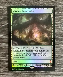 MTG Zendikar Expeditions Foil Verdant Catacombs - LP/NM - Image 1