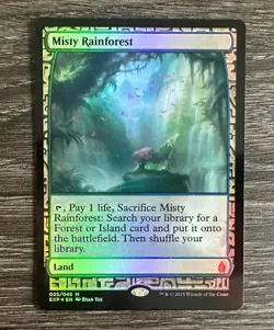 MTG Zendikar Expeditions Foil Misty Rainforest - NM - Image 1