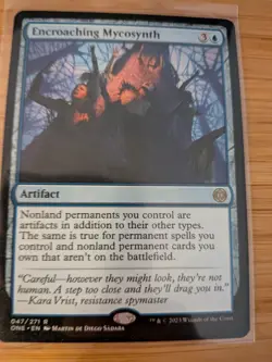 MTG Encroaching Mycosynth 047 Phyrexia: All Will Be One M/NM Free UK P&P - Image 1