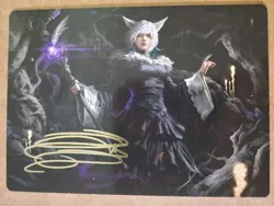 GOLD SIGNATURE Y'shtola, Night's Blessed 21/53 Final Fantasy Art Series MTG - Image 1
