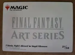 GOLD SIGNATURE Y'shtola, Night's Blessed 21/53 Final Fantasy Art Series MTG - Image 2