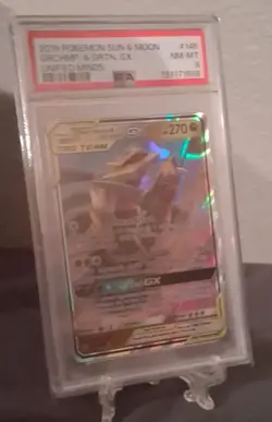 Garchomp & Giratina GX #146 PSA 8 NM-MT Tag Team 2019 Pokemon Unified Minds - Image 3