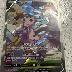 Pokemon TCG Mew V Fusion Strike Full Art Holo Ultra Rare 251/264 180 HP - Image 4
