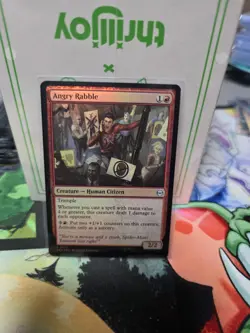 NM Foil Angry Rabble, MTG, Marvel's Spider-Man, Magic the Gathering, 75 - Image 1