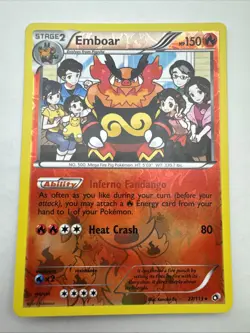 Pokemon TCG Emboar Legendary Treasures 27/113 Reverse Holo Holo Rare - Image 1