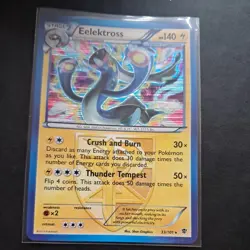 Eelektross 33/101 Holo Plasma Blast Black and White Pokemon Card TCG - Image 1