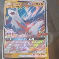 Latias & Latios GX 113/181 SM-Team Up TAG TEAM Full Art Holo Ultra Rare - Image 1