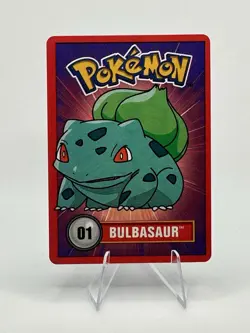 Vintage 1998 Nintendo POKEMON Promo Card #01 Bulbasaur - Image 1