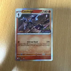 Ceruledge MEP 014 STAFF - Pokemon TCG Phantasmal Flames 2025 Promo NM - Image 1