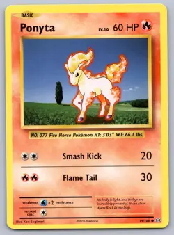 Ponyta 19/108 Evolutions Pokemon NM - Image 1