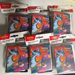 Pokemon TCG Mini Portfolio Holds 60 Cards + Phantasmal Flames Booster Pack - Image 1