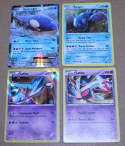 HP / Pokemon Card Lot 4 Kyogre EX XY41, Kyogre XY51, Latios & Latias 30/30 Holo - Image 1