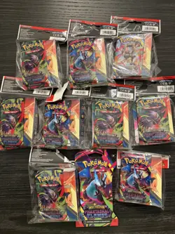 Pokemon Phantasmal Flames Mini Portfolio Lot Of 9 (with packs) & 1 sleeve pack - Image 1
