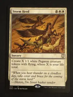 1x Storm Herd (33) Commander: Kaldheim LP MTG Magic the Gathering x1 MKE - Image 1