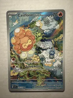 Pokemon Castform Sunny Form - 195/191 - Illustration Rare - Image 1