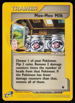 E-Reader Moo-Moo Milk 155/165 Expedition Tomokazu Komiya Pokemon TCG Card - Image 1