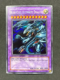 Yu-Gi-Oh! Blue-Eyes Ultimate Dragon JMP-EN005 Shonen Jump Promo Secret Rare MP - Image 1