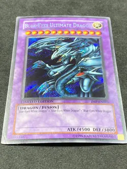 Yu-Gi-Oh! Blue-Eyes Ultimate Dragon JMP-EN005 Shonen Jump Promo Secret Rare MP - Image 2