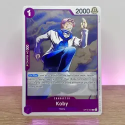 Koby OP16-064 R Foil One Piece TCG Card The Time of Battle ENG NM - Image 1