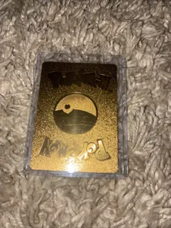 Mew V Gold Metal Pokemon Card Full Art Rare Textured Collectible - Image 4
