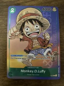 Monkey.D.Luffy (Anime Expo 2023) P-037 One Piece Promotion Cards Foil - Image 2